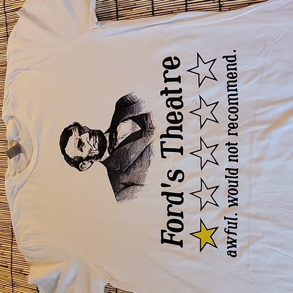 Men's Funny Abraham Lincoln Ford's Theatre  Gildan Soft Style T-shirt - Picture 2 of 9